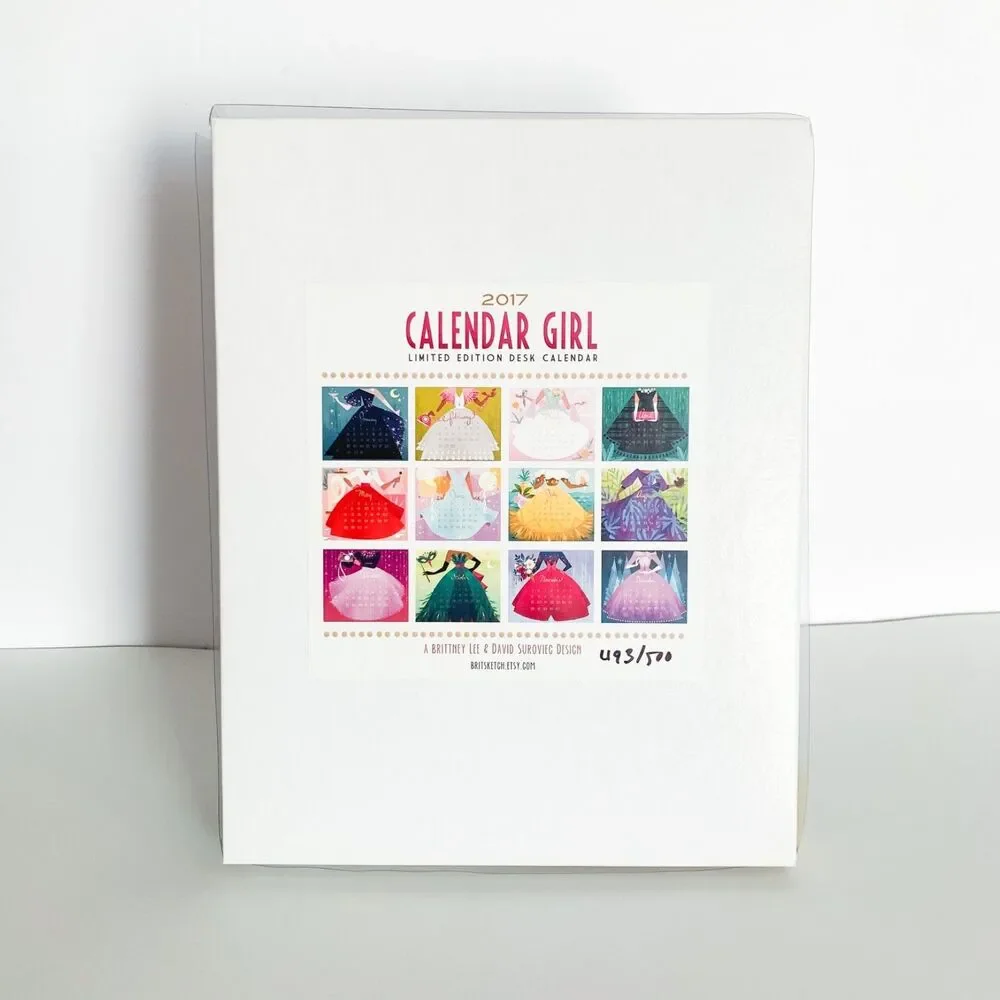 BRITTNEY LEE CALENDAR GIRL LIMITED EDITION DESK SET, SIGNED #493/500